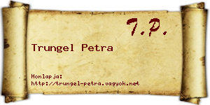 Trungel Petra névjegykártya
