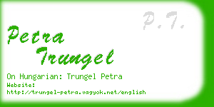 petra trungel business card
